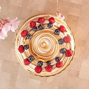 Mousse de yuzu com merengue